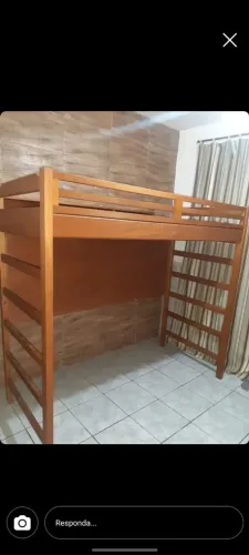 Cama Mezanino Madeira Maciça