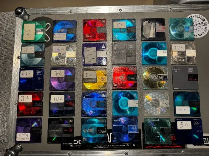 Mídia MiniDisc Regravável - 30 Discos 74/80min Sony Maxell TDK