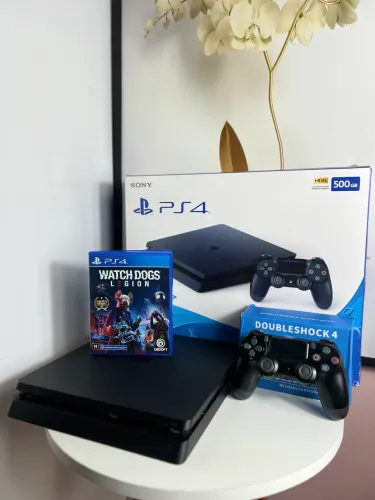 PS4 SLIM COM CAIXA 