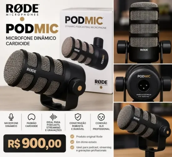 Microfone Rode Podmic