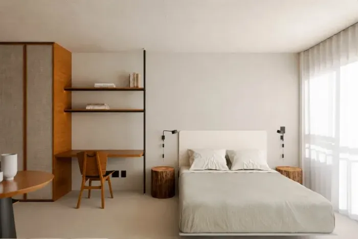 lFlat Fusion SHN 33 m² reformado, mobiliado e pronto para Airbnb, nascente, andar alto