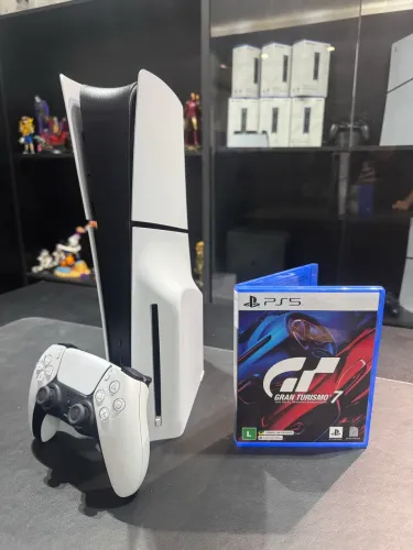 PS5 SLIM 1TB COM LEITOR + GARANTIA DE FÁBRICA