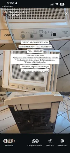 VENDO AR CONDICIONADO DE JANELA