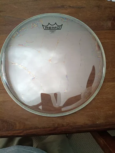 Pele de bateria Remo emperor clear filme duplo 12" nova