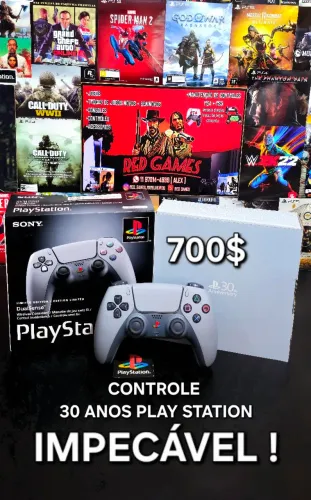 CONTROLE 30 ANOS PLAYSTATION PS5