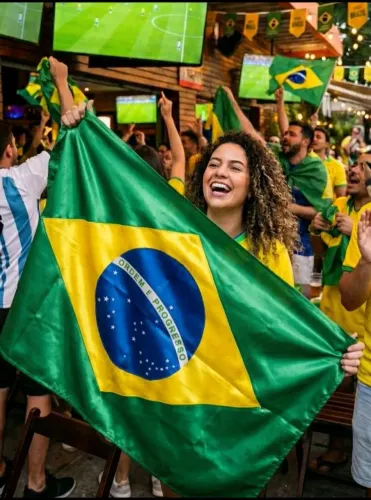 Bandeira do Brasil Cetim Premium 1,47m x 95cm | Brilho Intenso e Alta Qualidade
