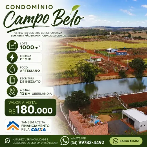 Chácara Em Condomínio Fechado (Uberlândia-MG), Escritura Imediata! 