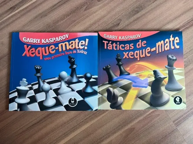 Garry Kasparov 2 Livros: Táticas de Xeque-Mate e Xeque-Mate meu 1° livro de xadrez