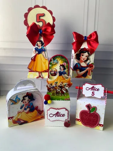 Kit Festa Branca de Neve Personalizado Infantil