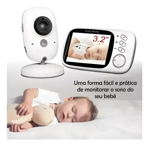 Baba Eletrônica Baby Monitor Vb603 Visão Noturna Dual Audio Cor Branco (NOVO, LACRADO) WH