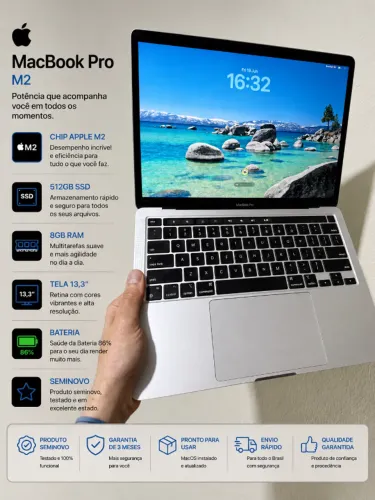 MacBook Pro M2 512Gb/ Garantia / Loja física