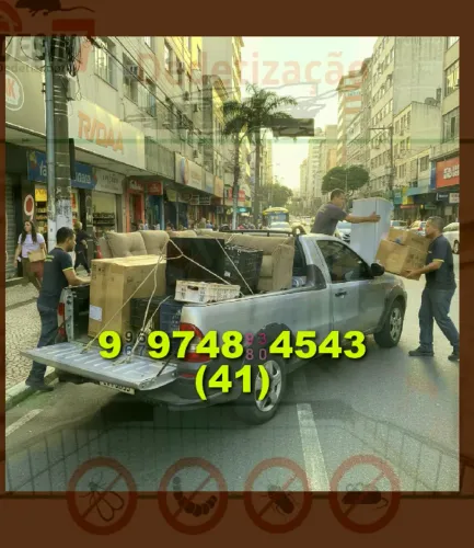 Mudança rápida! Frete barato e seguro para sua casa, ligue já: 41/9?9748?4543