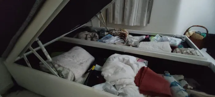 Cama box bau ortobom + colchão ortobom mola ensacada