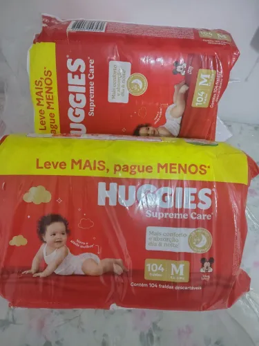 Fralda Huggies Supreme Care 208 Unidades Tamanho M 