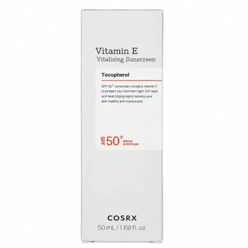COSRX Vitamin E Vitalizing Sunscreen FPS 50+ 50 ml - Novo