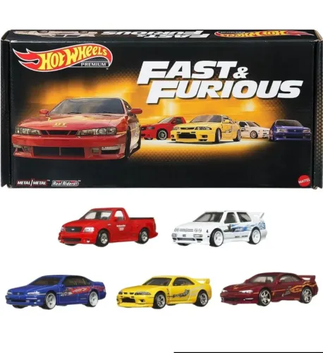 Premium Hot Premium Wheels Velozes e Furiosos com 5 miniaturas HKF08