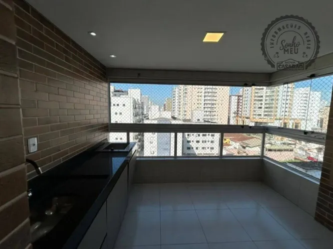 Canto do Forte  69 m²  2 dorms/1 suíte  Varanda gourmet  Portaria 24h