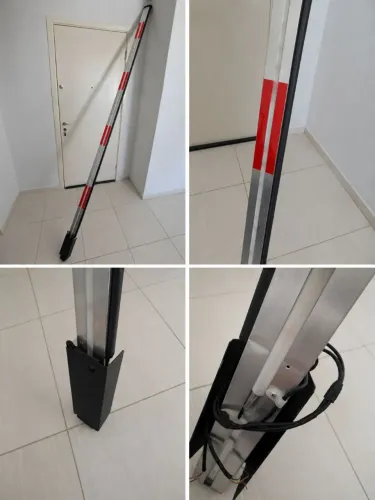 Barra reta para cancela PPA LED Barrier Alto Fluxo - 3 metros