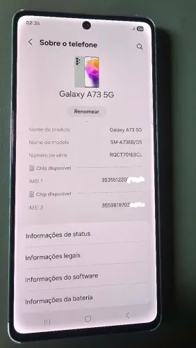 Samsung galaxy a 73