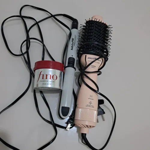 Escova, chapinha e máscara FINO