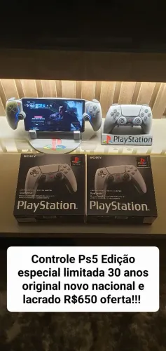 Controle ps5 30 anos edição limitada oferta