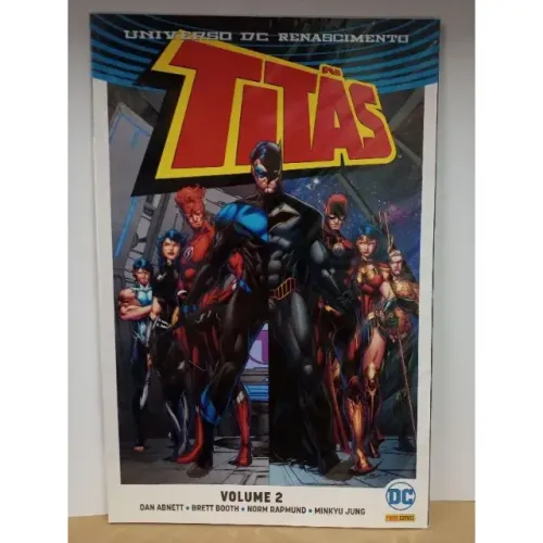 TITÃS RENASCIMENTO VOL.2 DAN ABNETT DC COMICS PANINI robin cyborg asa noturna flash batman