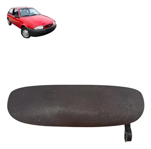 Macaneta Externa Porta Dianteira Lado Direito Fiesta S 34000 Preto Dianteira