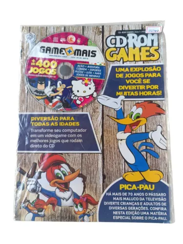 cd de jogo game mais centenas de jogos pica pau luta corrida lacrado 22a