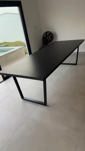 Mesa de jantar / mesa gourmet estilo industrial 250 X 100cm