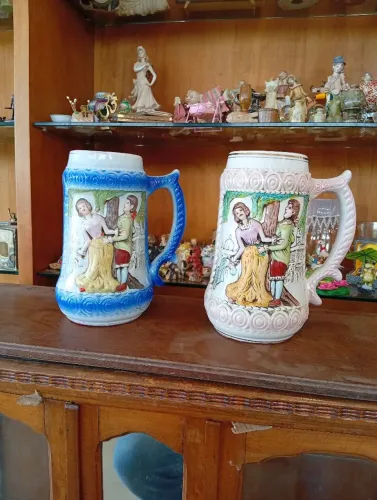 Lindo par de canecas ceramart 4 l.