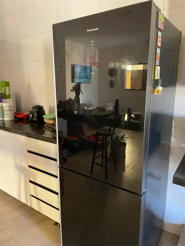Panasonic Inverter 425L Black Glass - Frost Free - Excelente Estado
