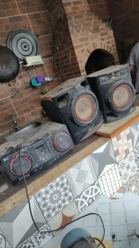 Som LG cj44 defeito simples