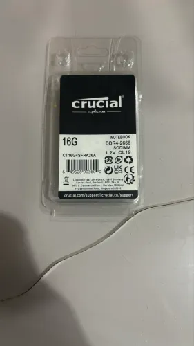 Memória RAM NoteBook DDR4 16GB CRUCIAL
