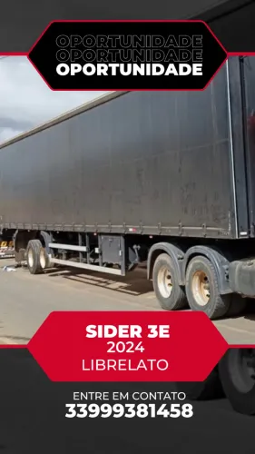  CARRETA BAÚ Sider 3 eixos