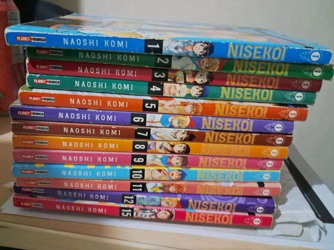 box mangás nisekoi volume 1 ao 15