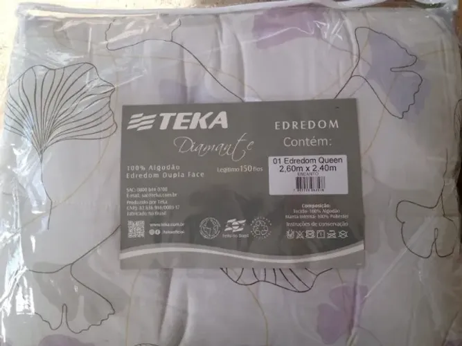Edredom Queen 100% algodão