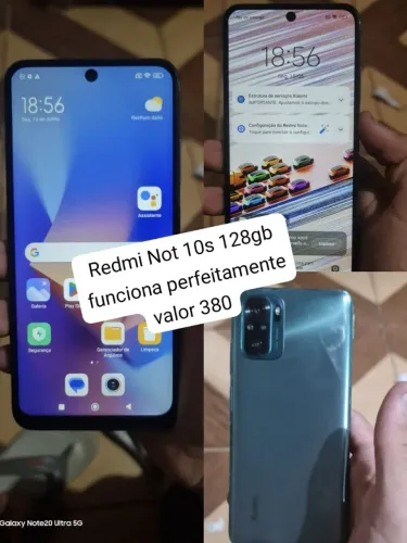Redmi Not 10s funciona perfeitamente 