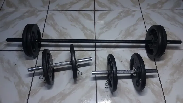 Kit 40 kg de peso Anilhas e barras