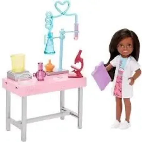 Barbie Chelsea laboratório 