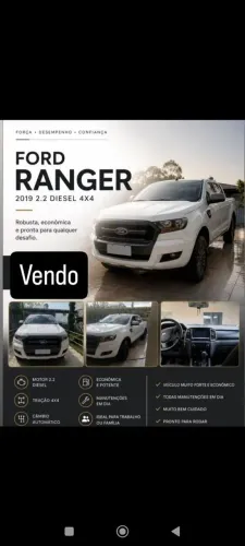 Ford Ranger XLS 2.2 4X4 CD Diesel Aut. 2019