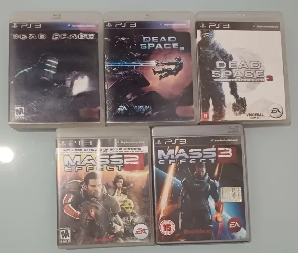 Coleção completa - Dead Space + Mass Effect (PS3)