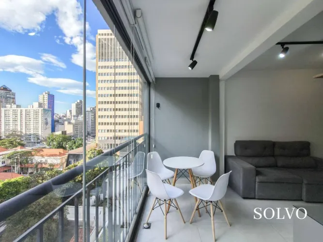 Apartamento com 1 dormitório para alugar, 36 m² por R$ 3.925,50/mês - Consolação - São Pau