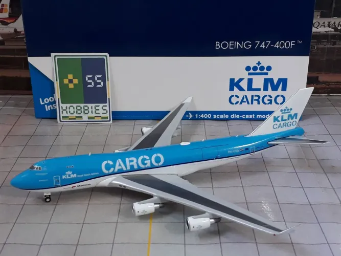Miniatura Avião Gemini Jets 1/400 KLM Cargo Boeing 747-400F