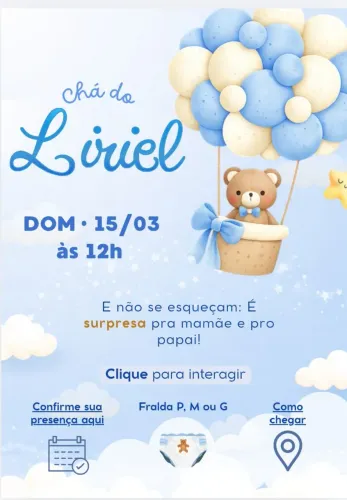 Convite digital interativo R$ 15 (aniversário, casamento, formatura)
