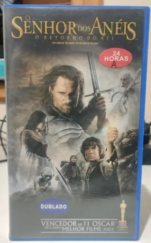 VHS Duplo Senhor dos Anéis O Retorno do Rei