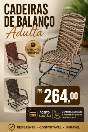 CADEIRA DE BALANÇO ADULTO