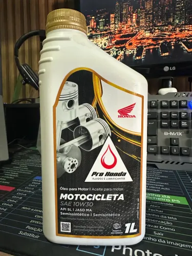 Óleo Pro Honda 10W30 Semissintético 1L - Novo e Original