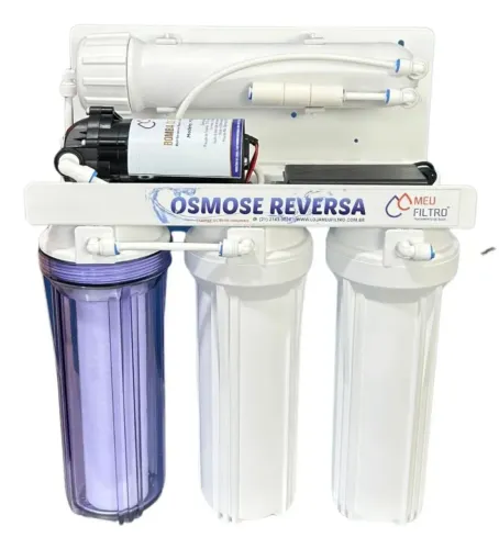 Filtro Osmose Reversa Deionizador 4 Etapas 100gpd Com Bomba