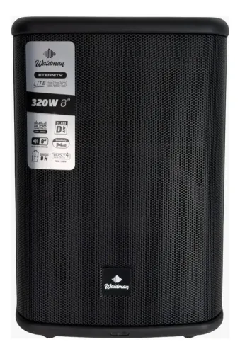 Caixa De Som Ativa Waldman Etl-320 8 Polegadas Amplificada 8 horas de bateria