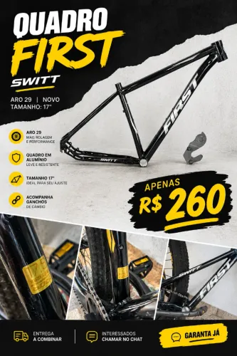 Quadro de bicicleta First Smitt Tam 17.5